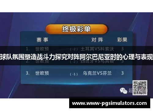 球队氛围塑造战斗力探究对阵阿尔巴尼亚时的心理与表现